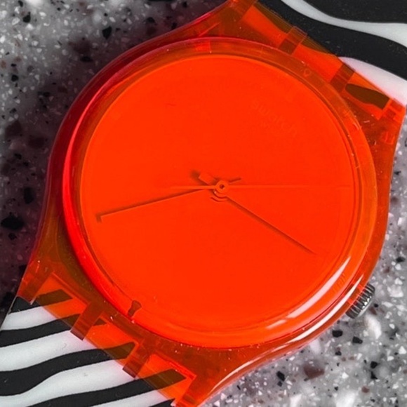 Swatch Gent Orange Zebra GO107 - year 2011 - Picture 2 of 3